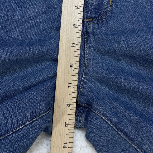 Lands' End Jeans Womens Sz 14 Blue Capri Wide Leg High Rise Waist 34x24 NWT - Picture 7 of 14